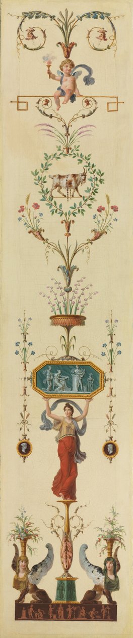 Dekorativ panel, 1790-tal. av Pierre Rousseau