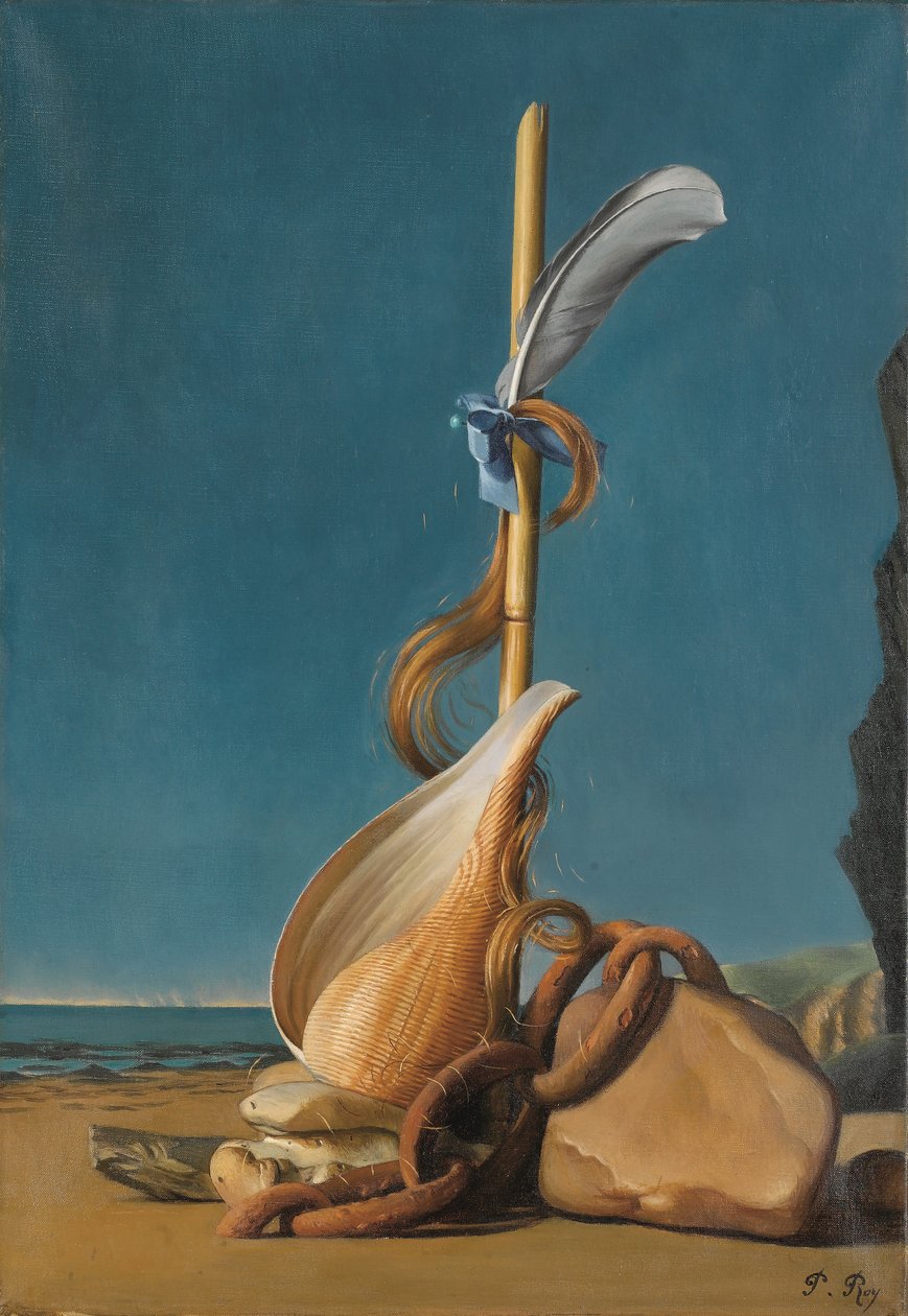 Andromedafångaren, ca 1930 (olja på duk) av Pierre Roy