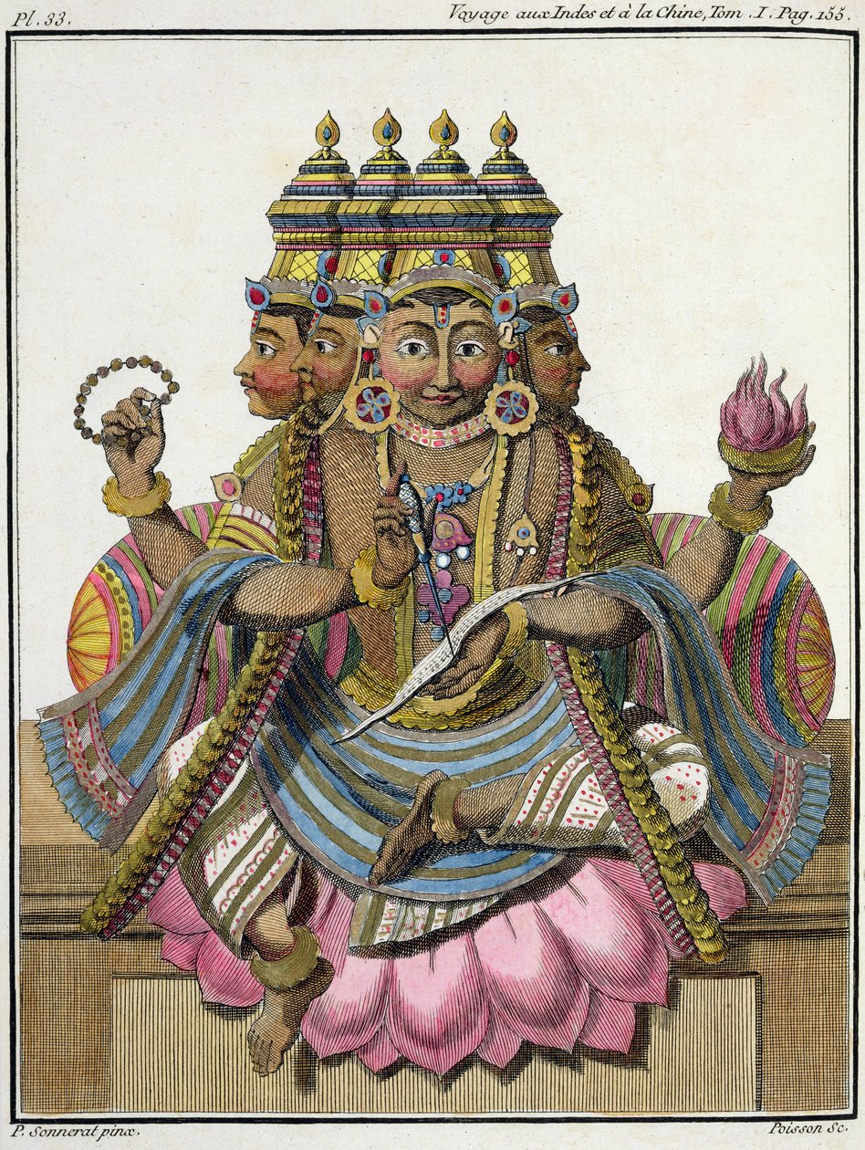 Brahma, hinduisk skapelsegud, från 