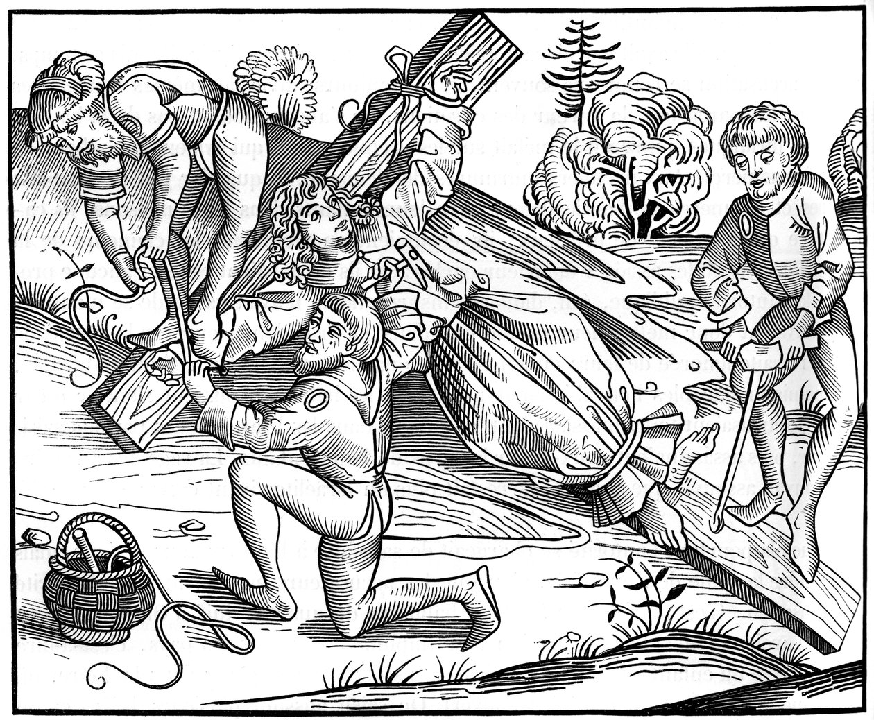 Spädbarnet Richard av Pontoise korsfäst av judar, 1493 1849. av Pierre Wolgmuth