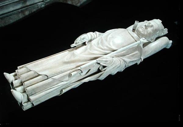 Bild av Karl VI (1368-1422) 1429 (marmor) av Pierre de Thury