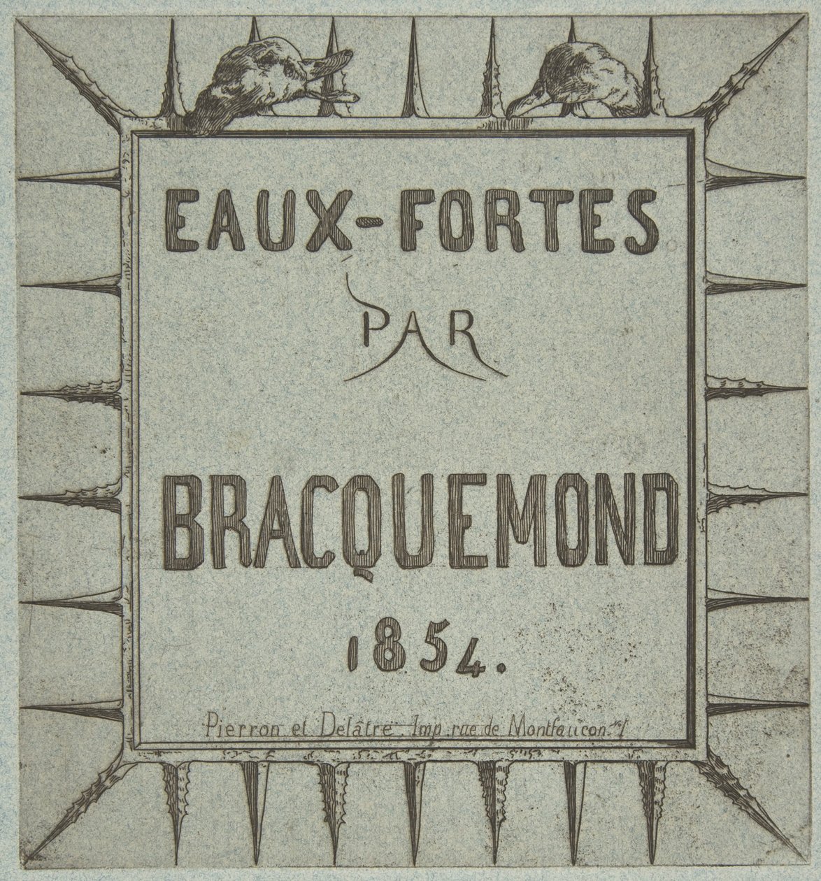 Etsningar av Bracquemond, 1854. av Pierron et Delâtre