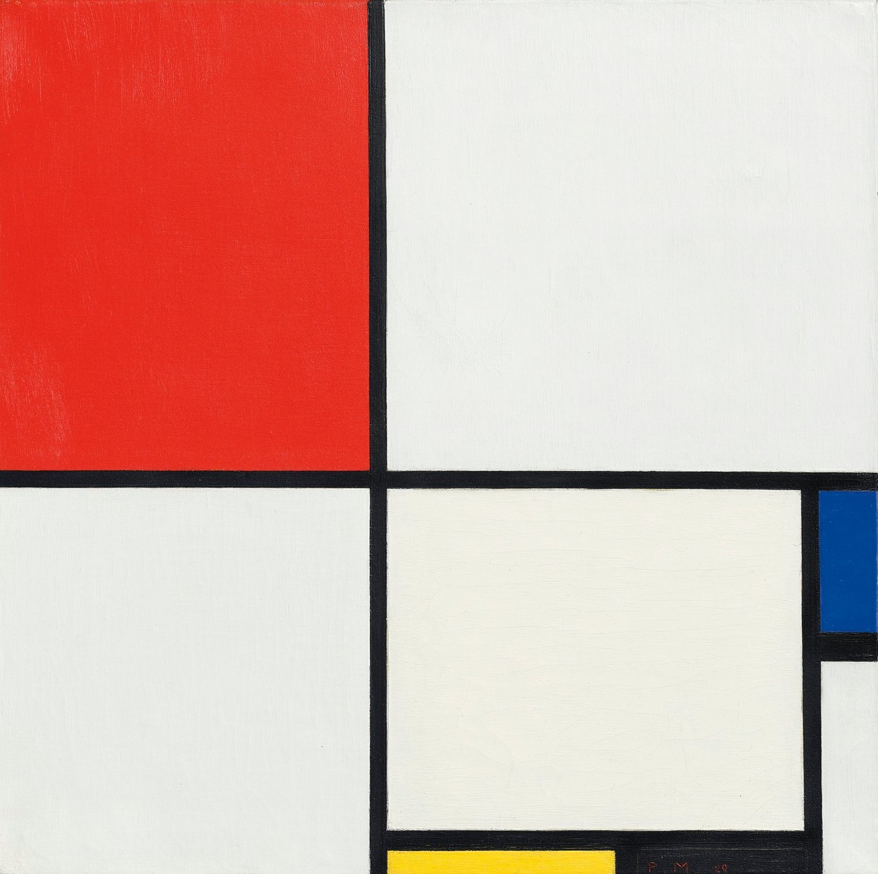 Composition No. III, with red, blue, yellow and black, 1929 av Piet Mondrian