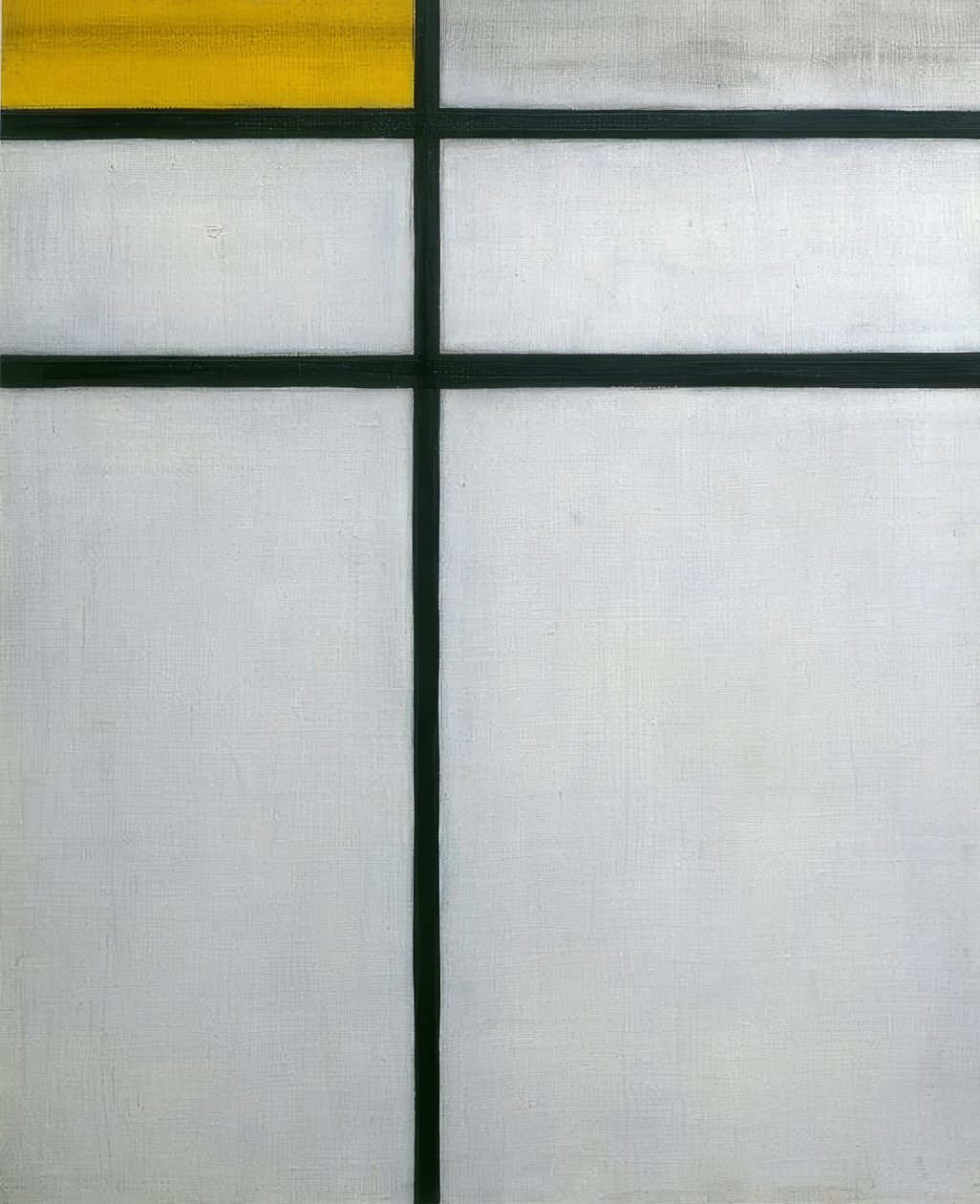 Komposition med gult av Piet Mondrian