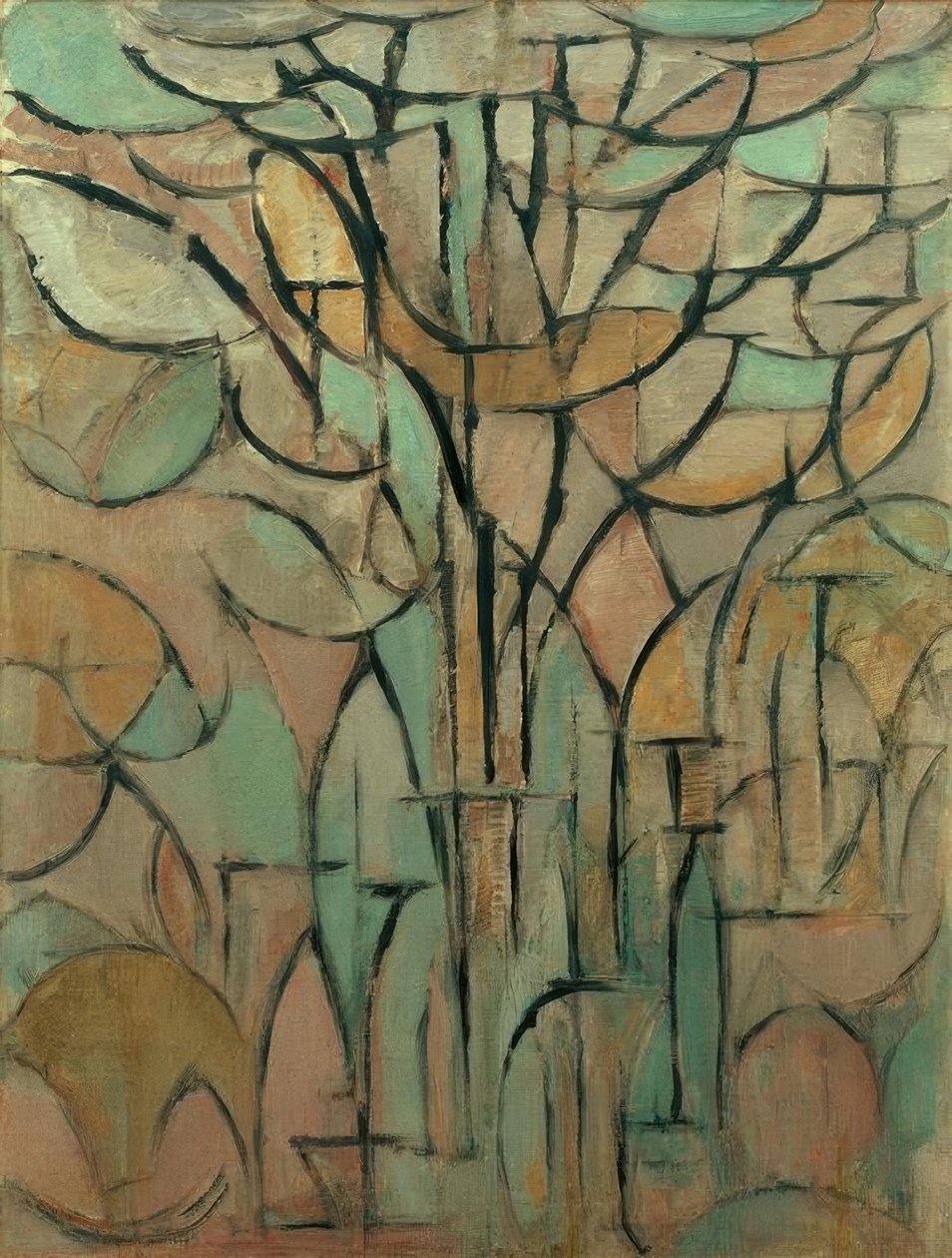 Träden av Piet Mondrian