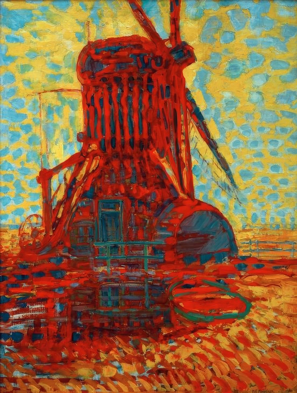 Mal i solljuset av Piet Mondrian