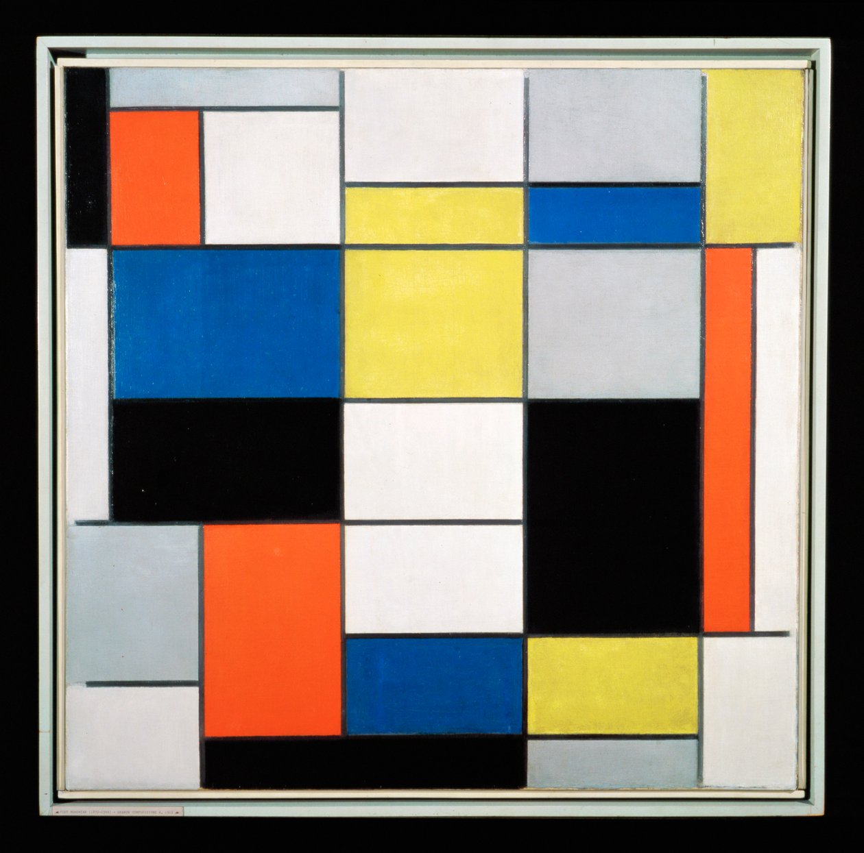 Komposition A (olja på duk) av Piet Mondrian