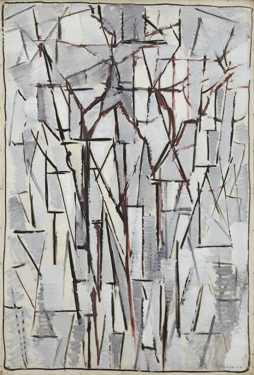 Kompositionsträd 2, 1912-13 av Piet Mondrian