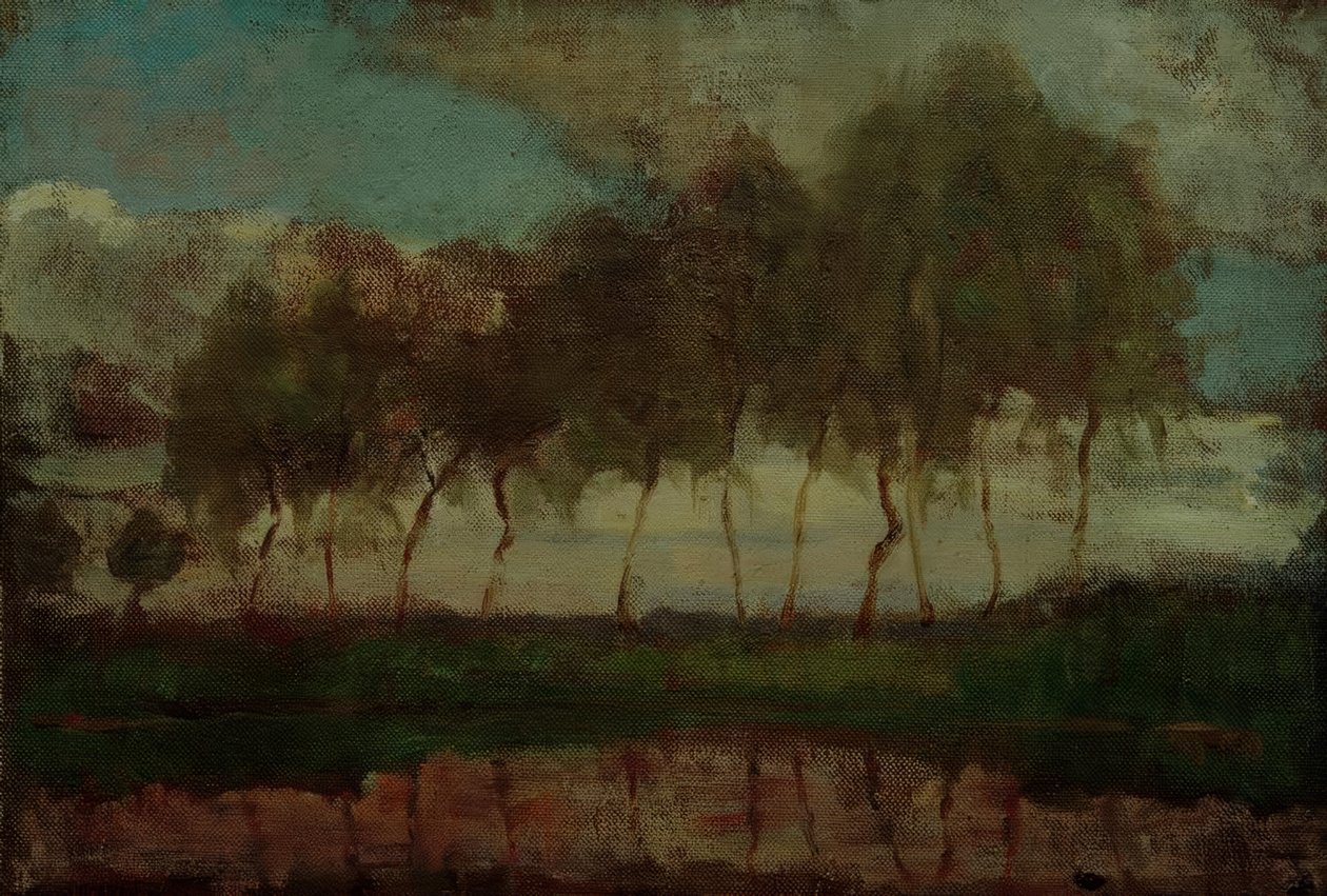 The Gein: Träd vid vattnet av Piet Mondrian