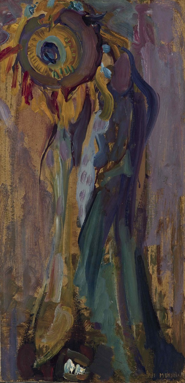 Döende solros I, 1908. av Piet Mondrian