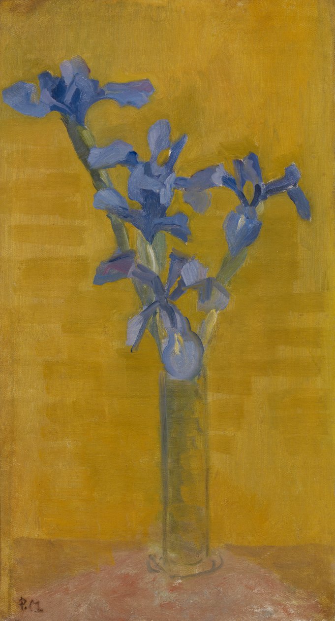 Iris, ca 1910 (olja på duk) av Piet Mondrian