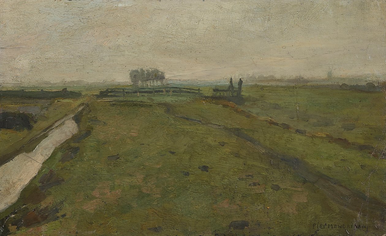 Landskap nära Amsterdam, ca. 1902. av Piet Mondrian