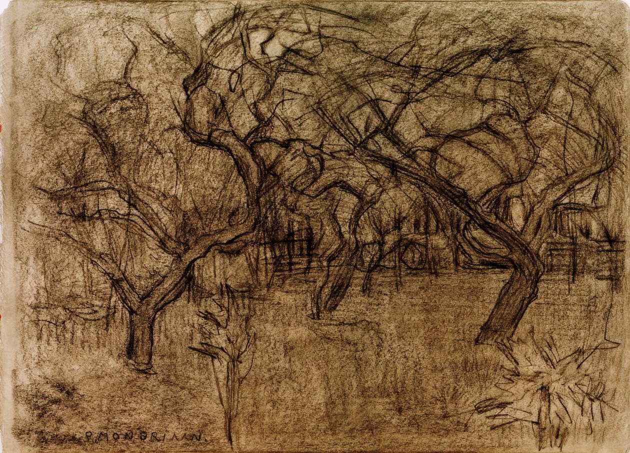 Fruktträdgård av Piet Mondrian