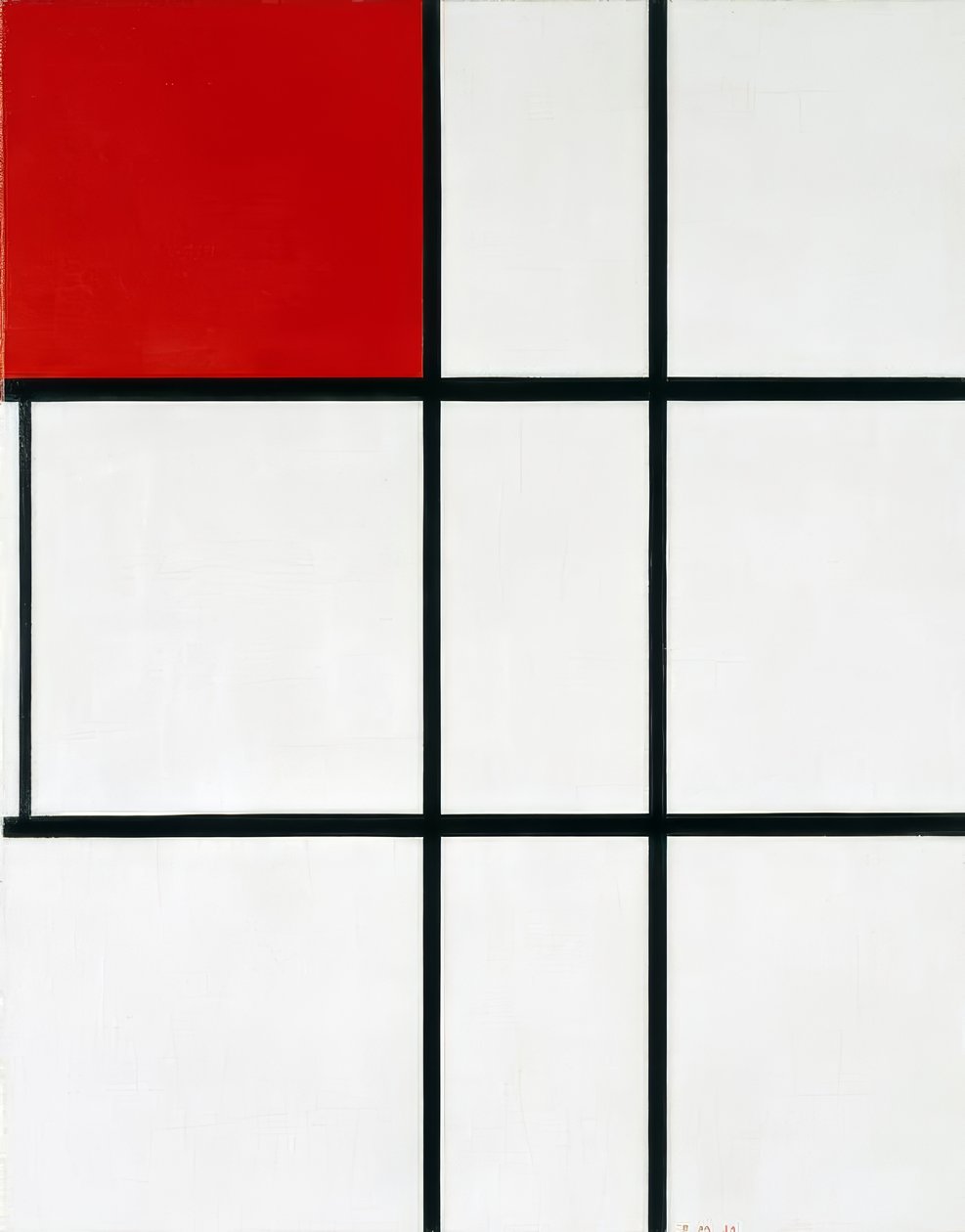Piet Mondrian Composition B (No II) with Red’ (1935) av Piet Mondrian
