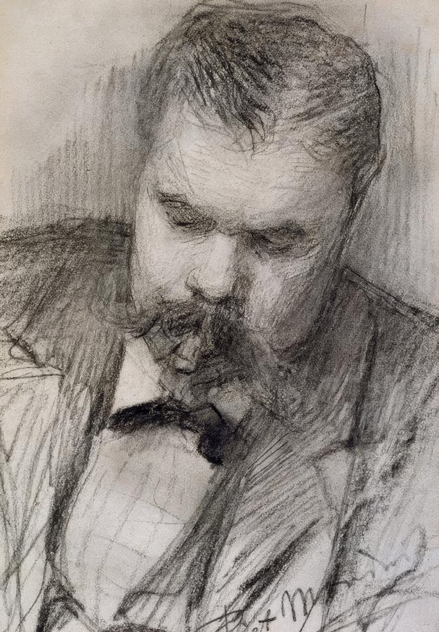 Porträtt av Frits Mondrian, 1898, av Piet Mondrian