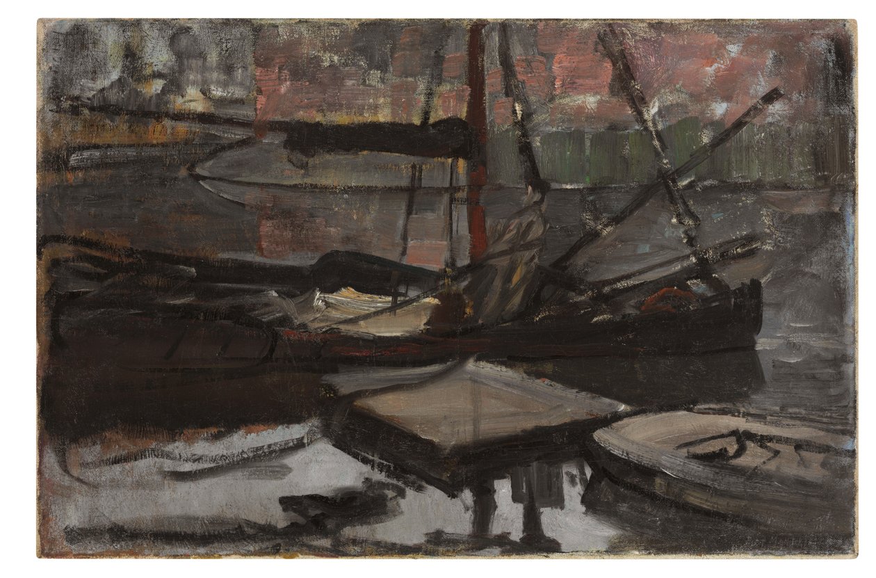 Studie för "Stadhouderskade", ca 1899 (olja på duk) av Piet Mondrian