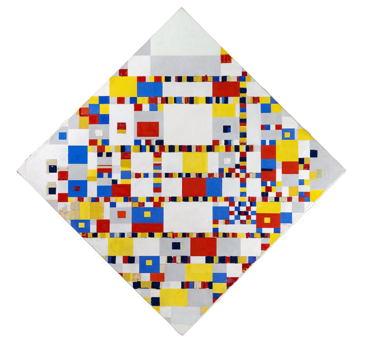 Victory Boogie Woogie (oavslutad) av Piet Mondrian