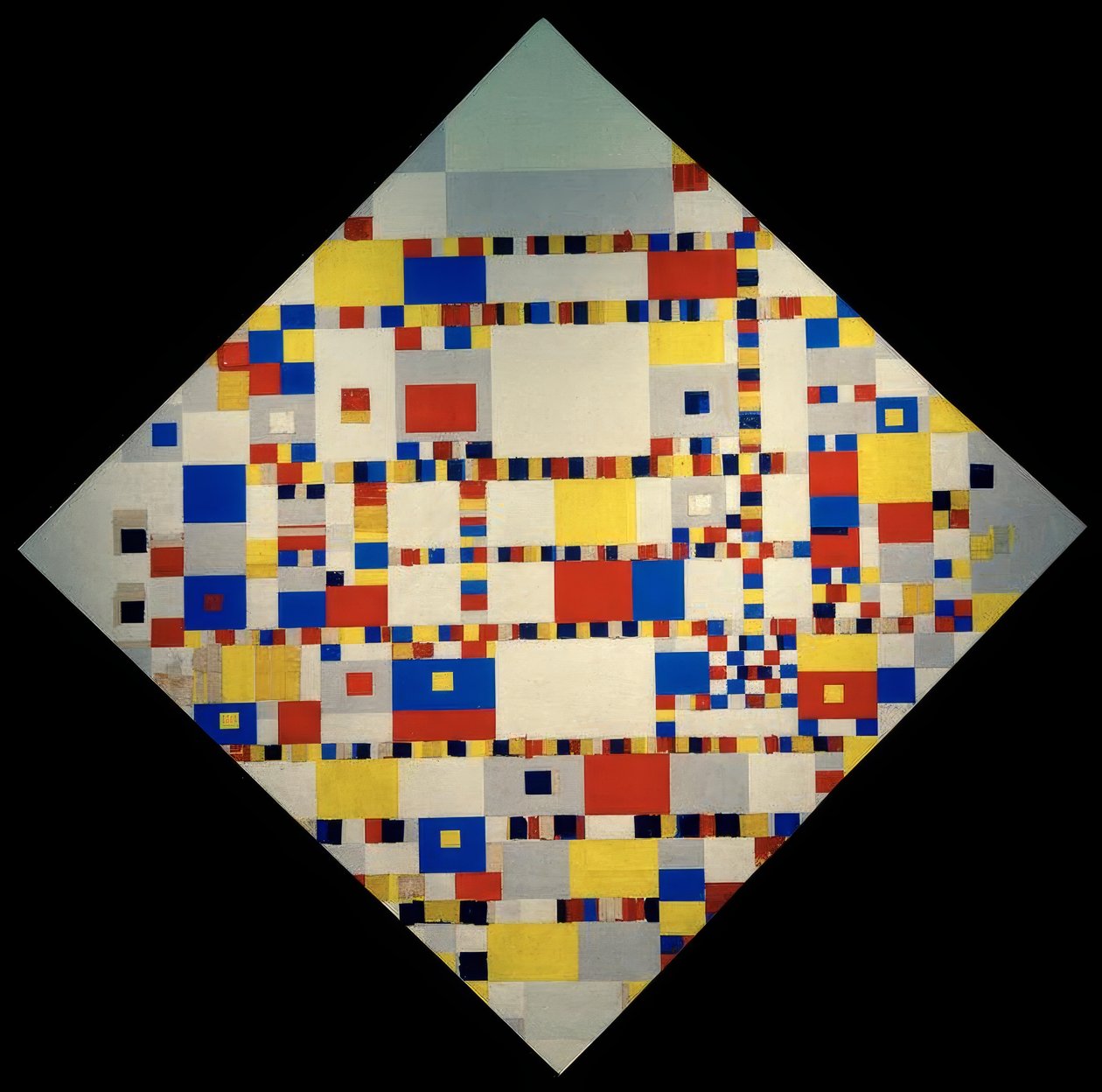 Victory Boogie Woogie av Piet Mondrian
