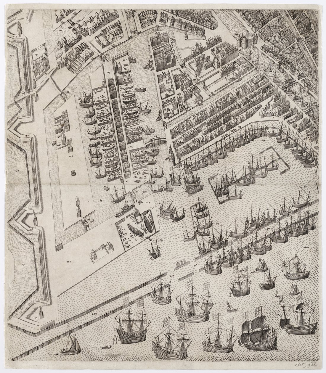 Amstelodamum urbs Hollandiae primaria emporium totius Europae celeberrimum av Pieter Bast
