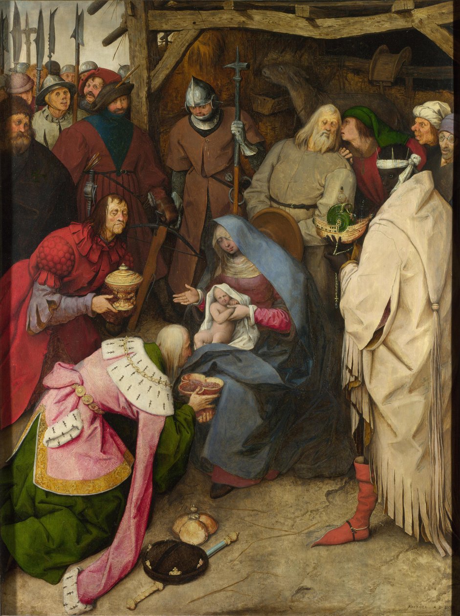 Tillbedjan av magierna av Pieter Bruegel the Elder