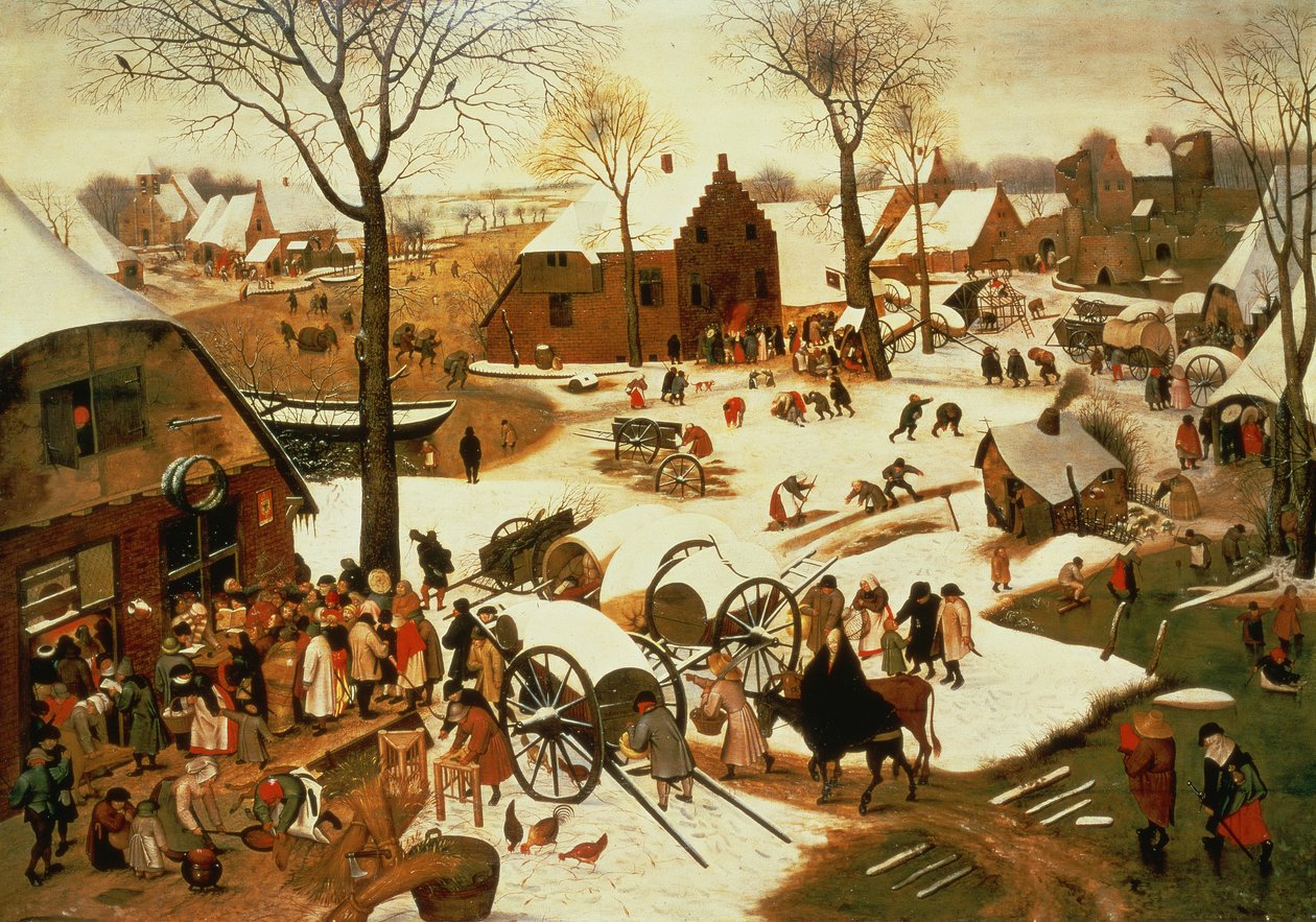 Folkräkning i Betlehem, ca 1566 av Pieter Bruegel the Elder