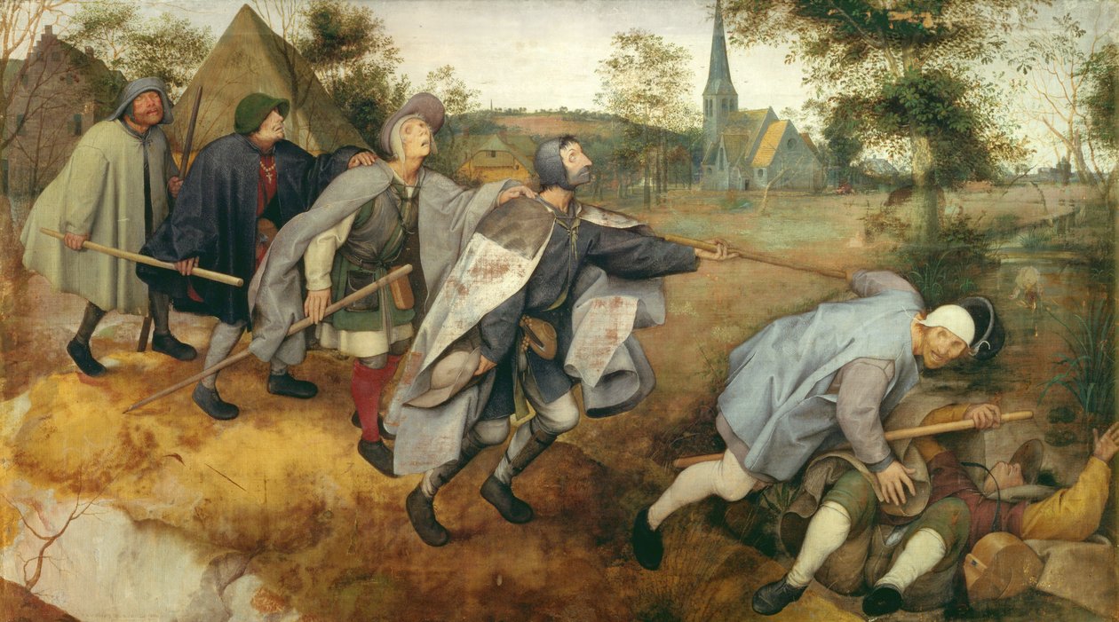 Parable of the Blind, 1568 (tempera på duk) av Pieter Bruegel the Elder