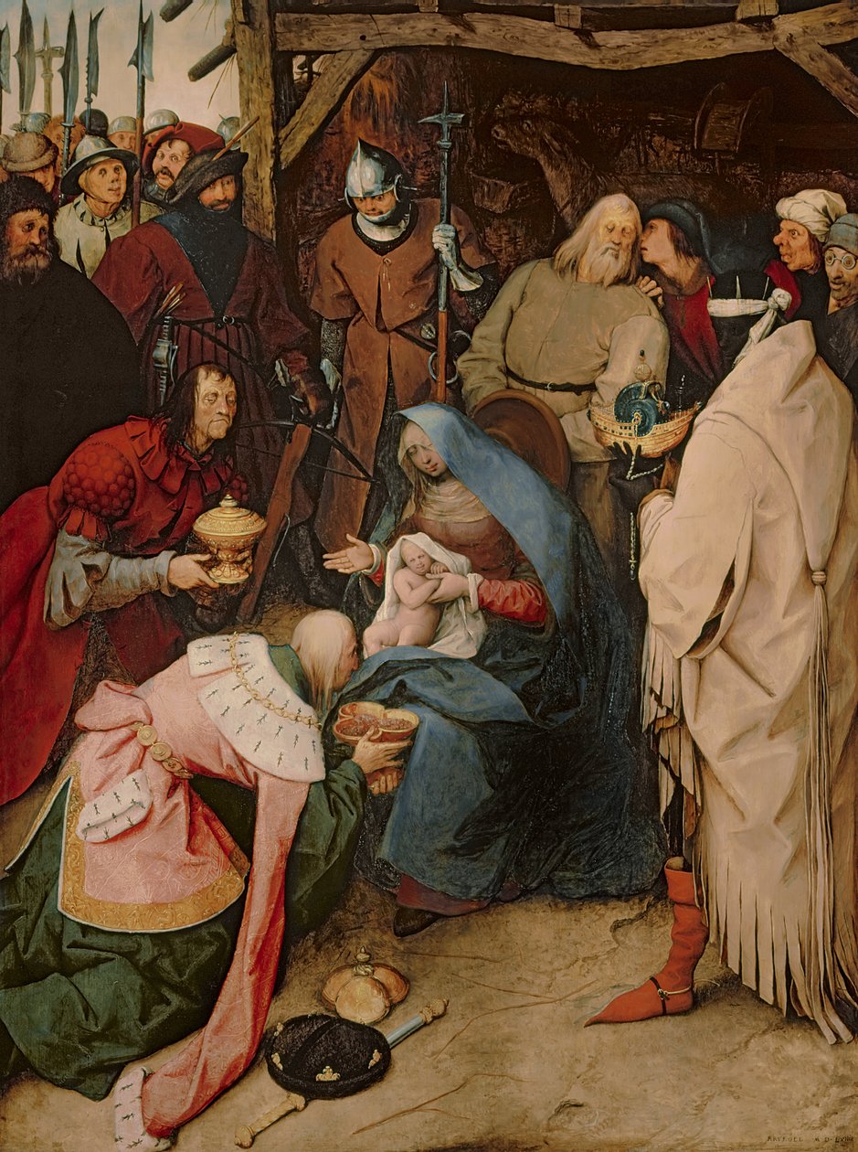 Kungarnas tillbedjan, 1564 av Pieter Bruegel the Elder