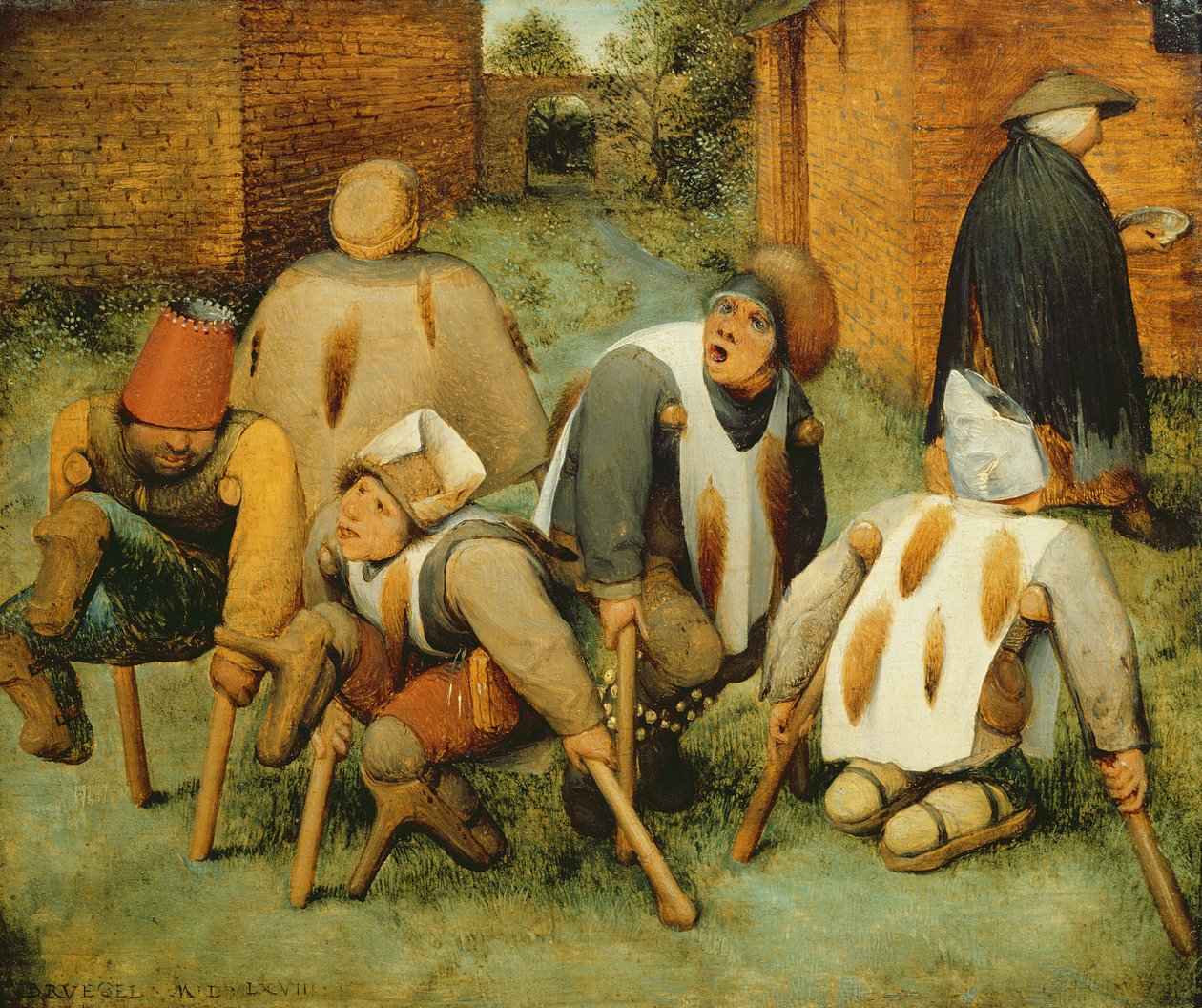 Tiggarna, 1568 av Pieter Bruegel the Elder