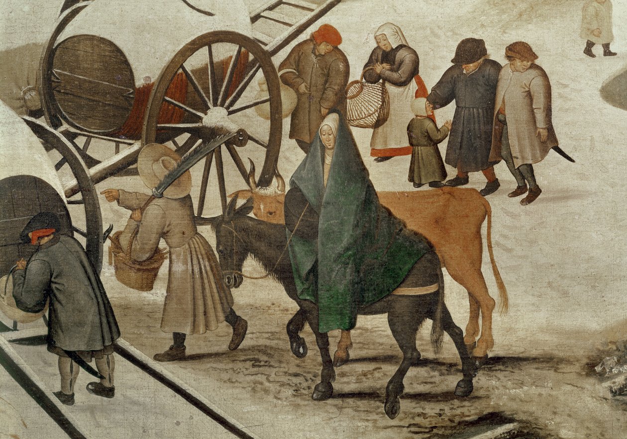 Folkräkningen i Betlehem (detalj) av Pieter Bruegel the Elder