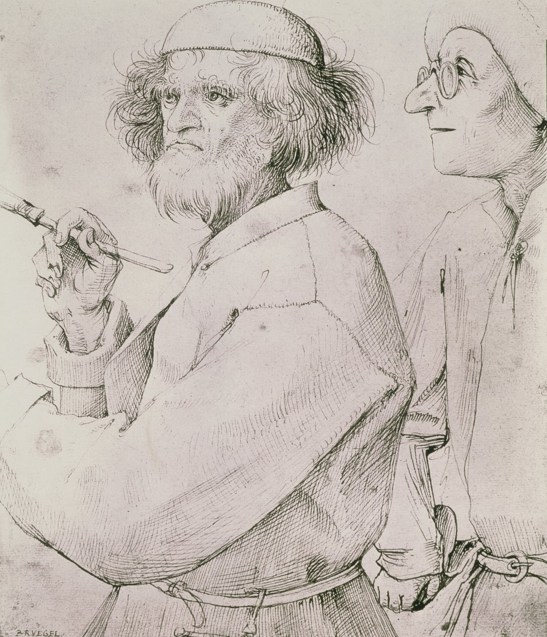 Målaren och konstälskaren av Pieter Bruegel the Elder
