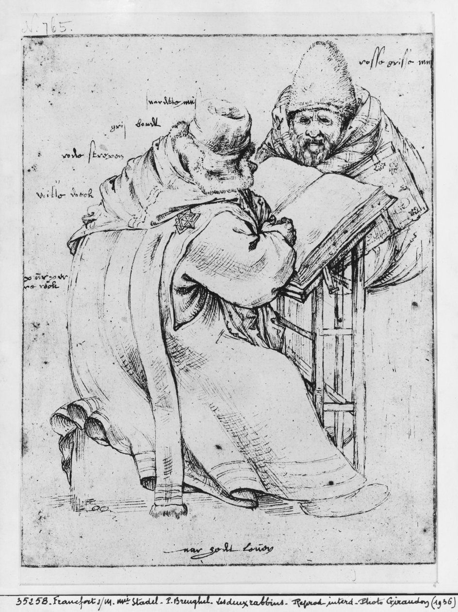 Två rabbiner av Pieter Bruegel the Elder