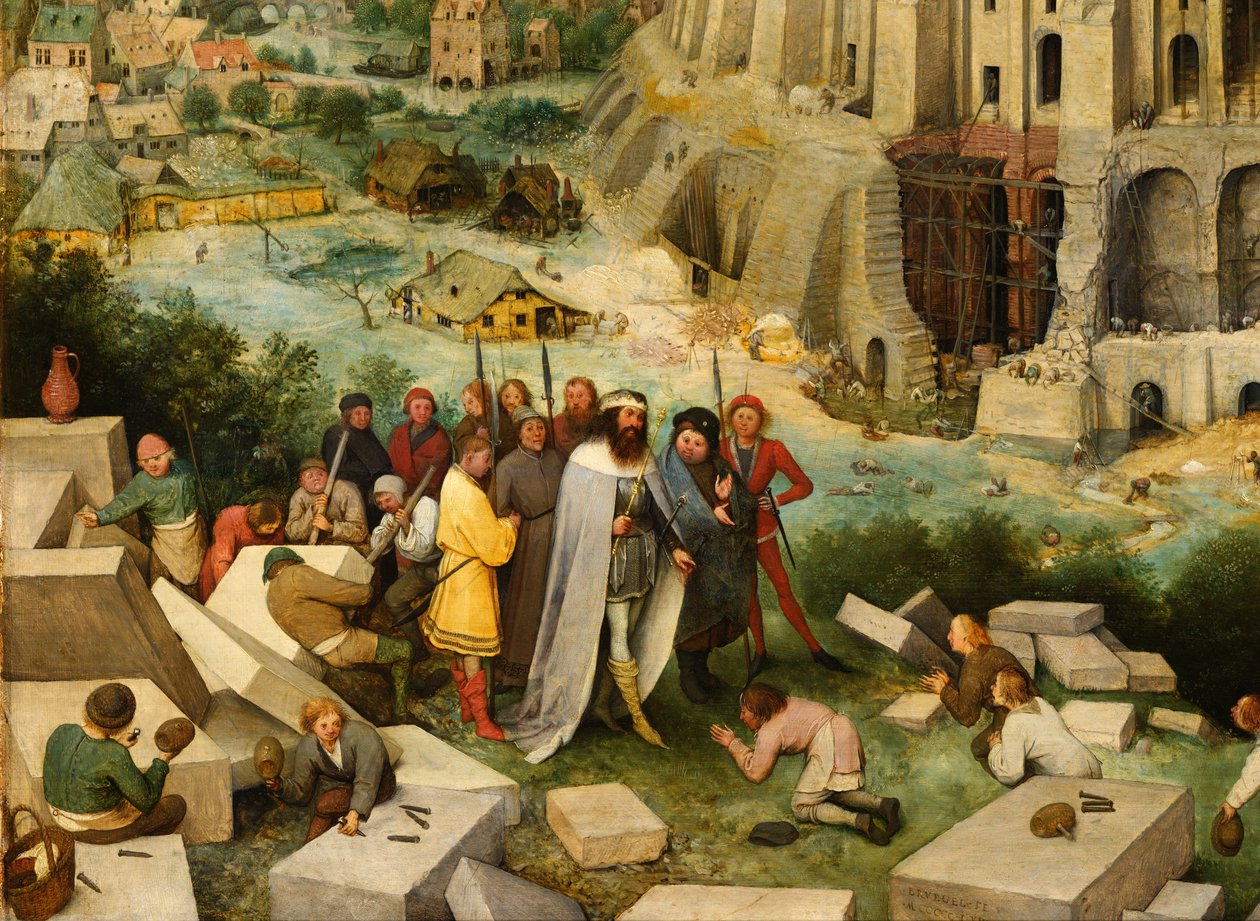 Turmbau zu Babel, Detail av Pieter Bruegel the Elder