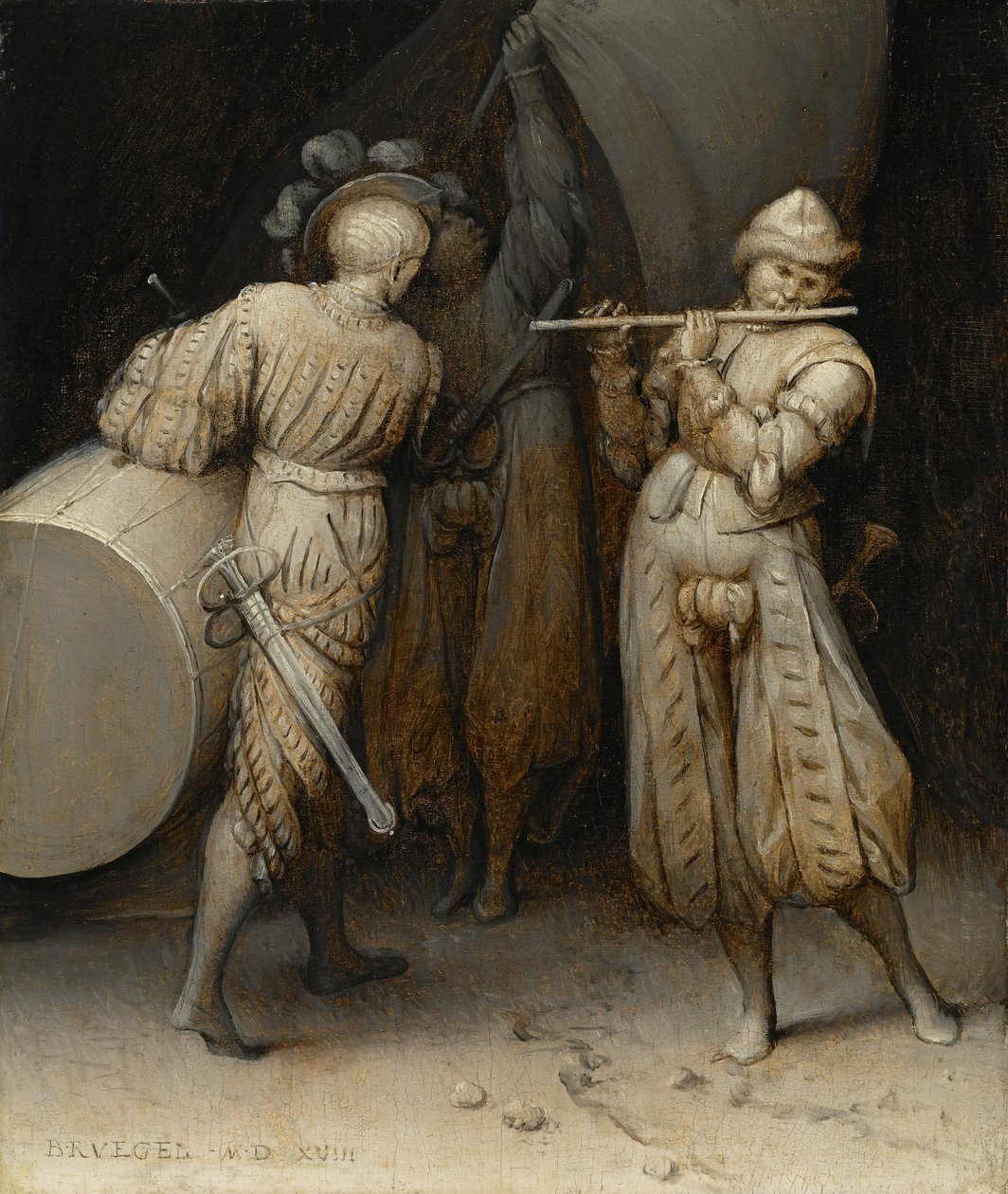 De drie soldaten av Pieter Bruegel the Elder