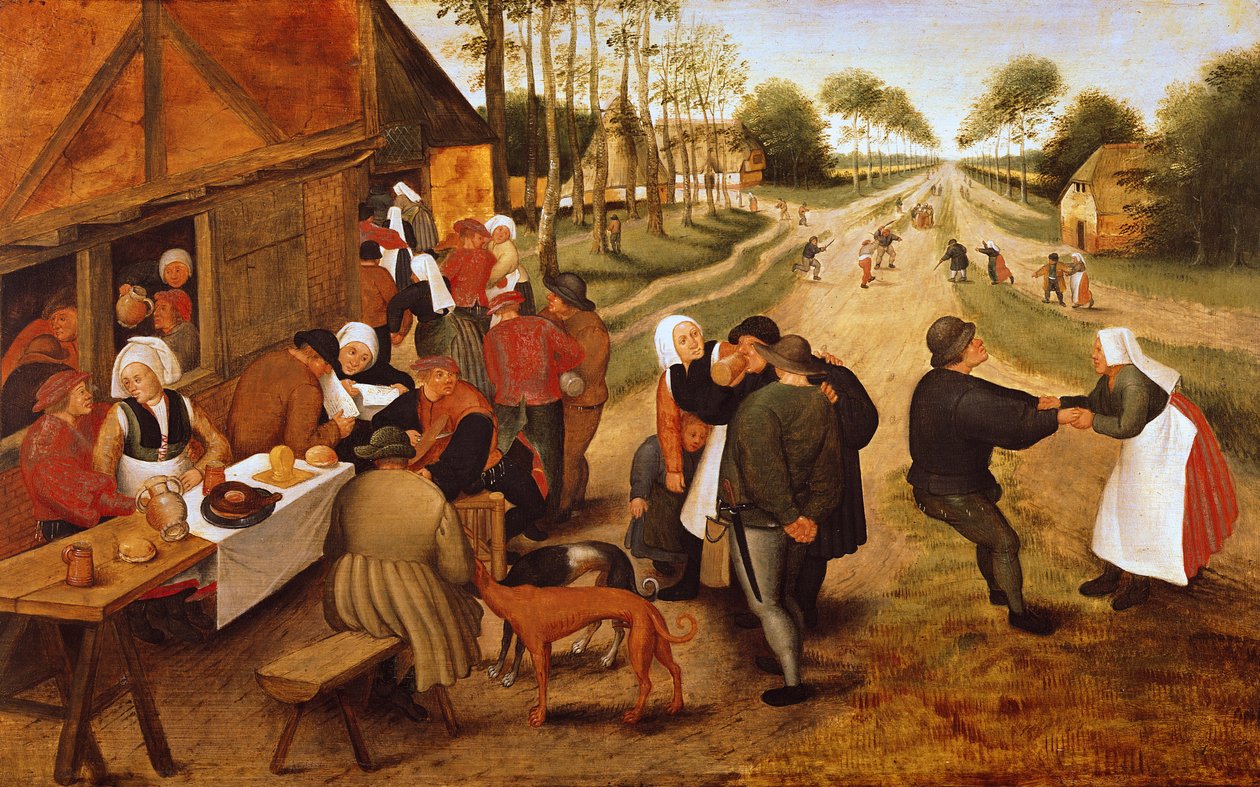 En flamländsk Kermesse av Pieter Brueghel the Younger