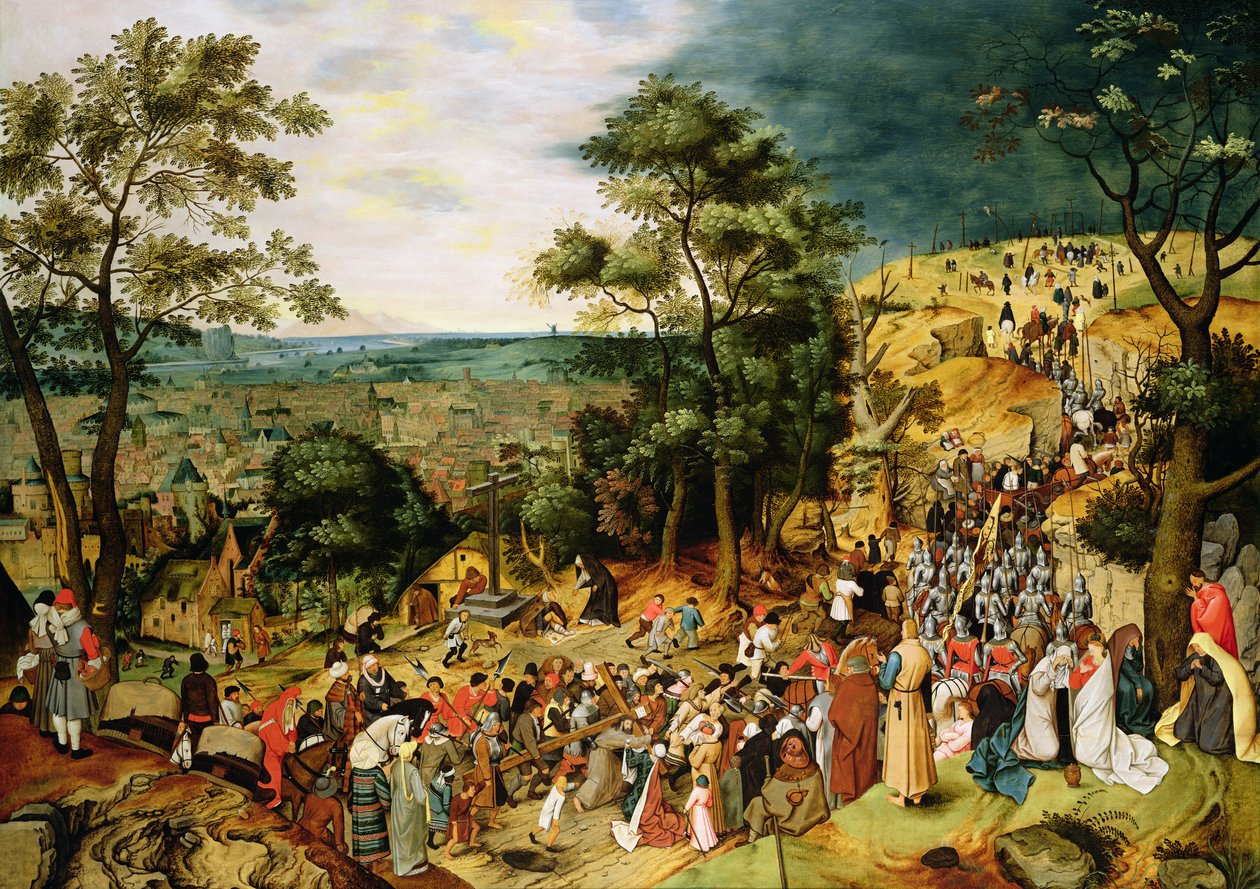 Kristus på vägen till Golgata, 1607 (panel) av Pieter Brueghel the Younger