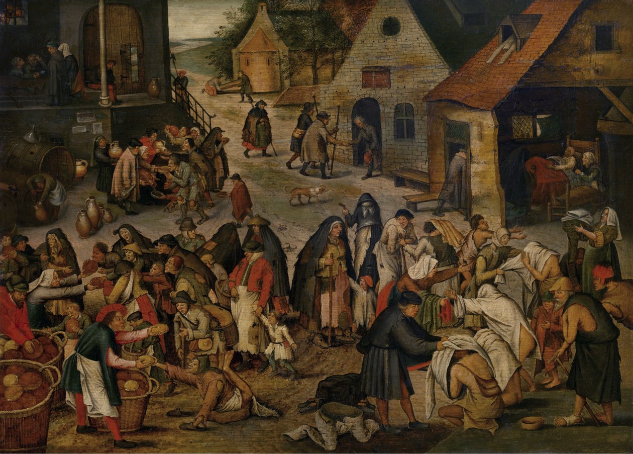 De werken van barmhartigheid  av Pieter Brueghel the Younger