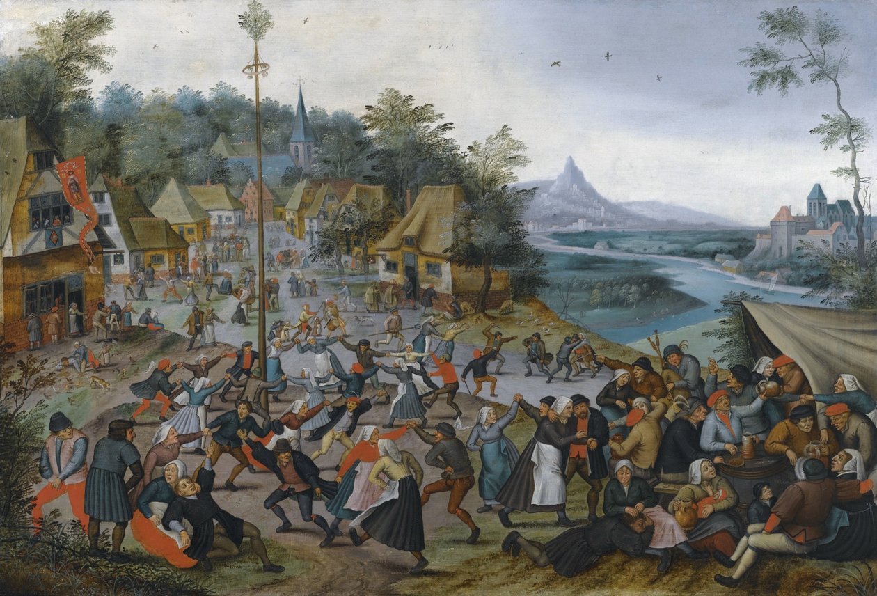 St. Georges Kermis with the Dance  av Pieter Brueghel the Younger