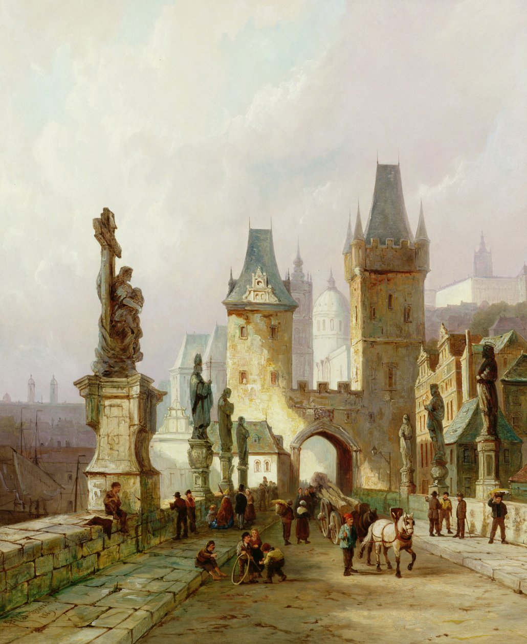 Karlsbron, Prag av Pieter Cornelis Dommerson