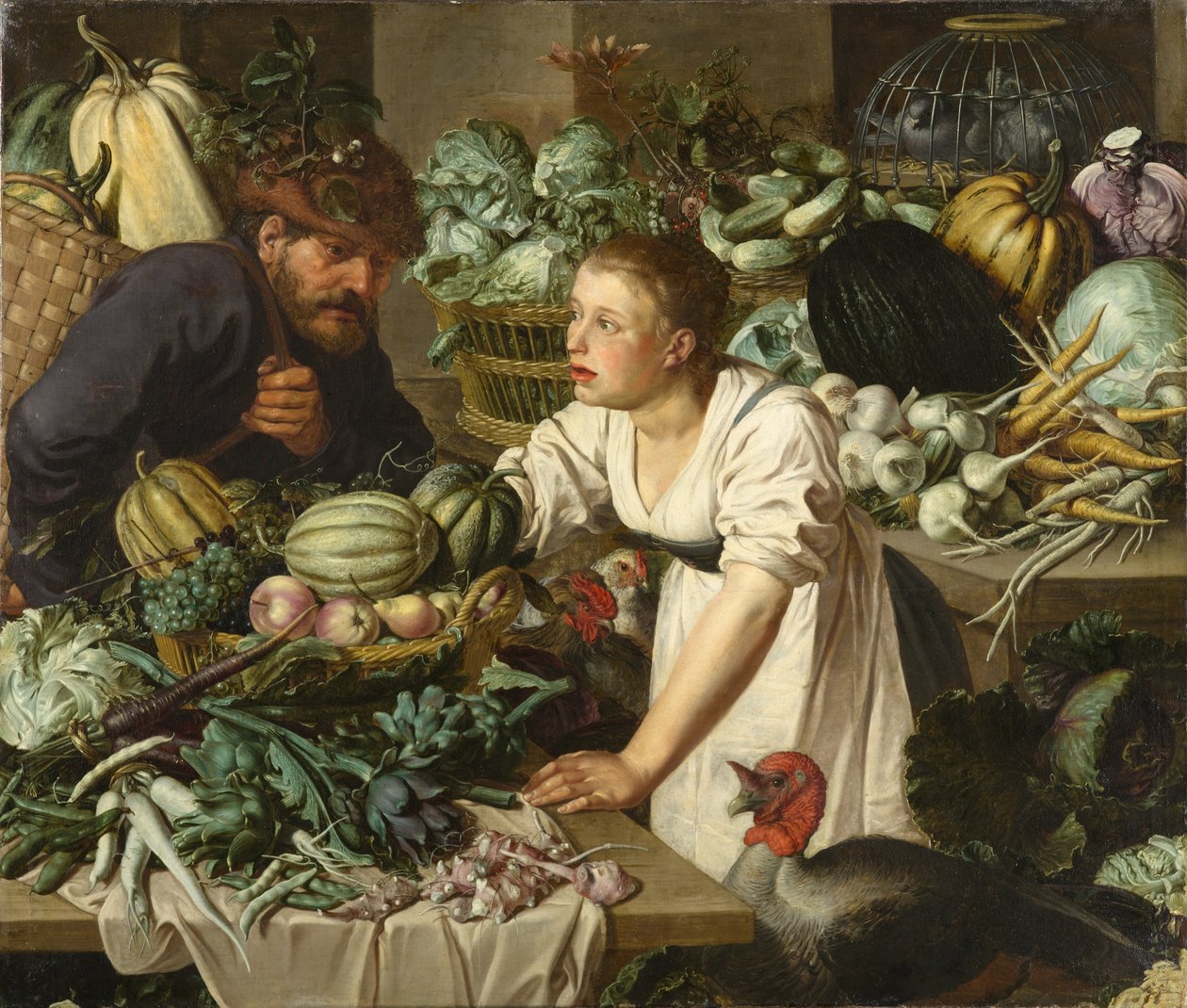 Still Life with Two Figures av Pieter Cornelisz van Rijck  