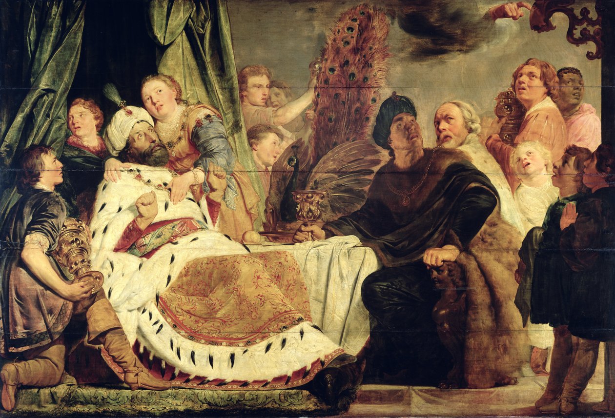 King Belshazzars Feast, 1625  av Pieter Fransz de Grebber
