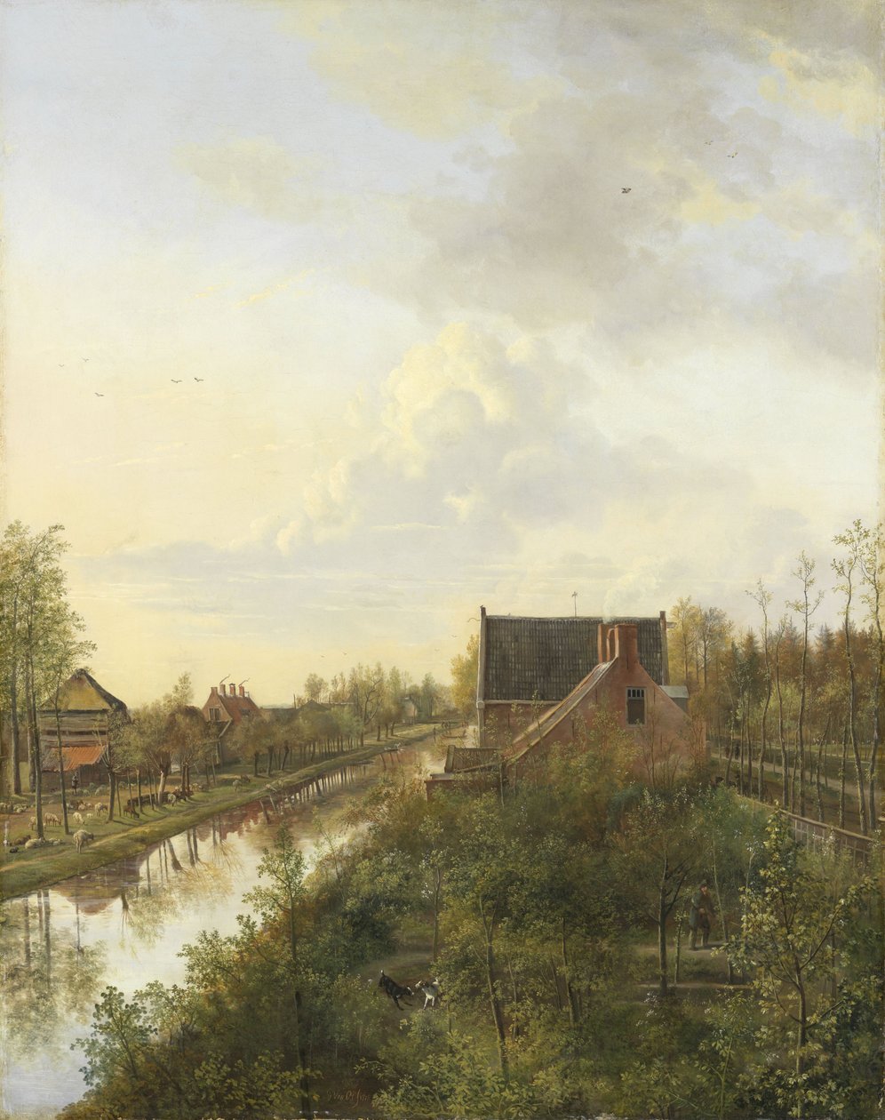 Kanalen vid Graveland, 1818 av Pieter Gerardus van Os