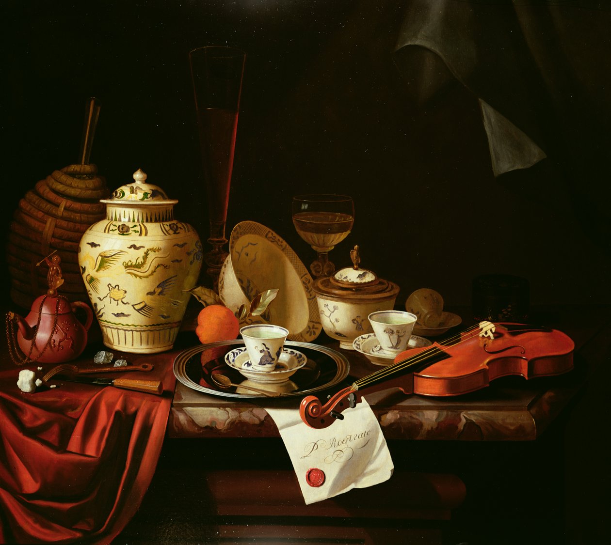 Ett stilleben av Pieter Gerritsz. van Roestraten