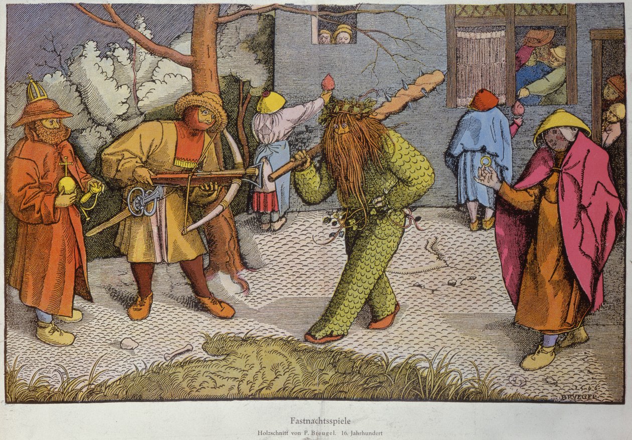 Fastnachtsspiele av Pieter III attr. to Brueghel