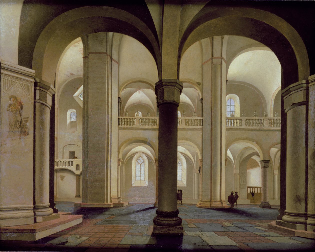 Interiör av kyrkan Saint Mary i Utrecht, 1637 (olja på ekpanel) av Pieter Janszoon Saenredam