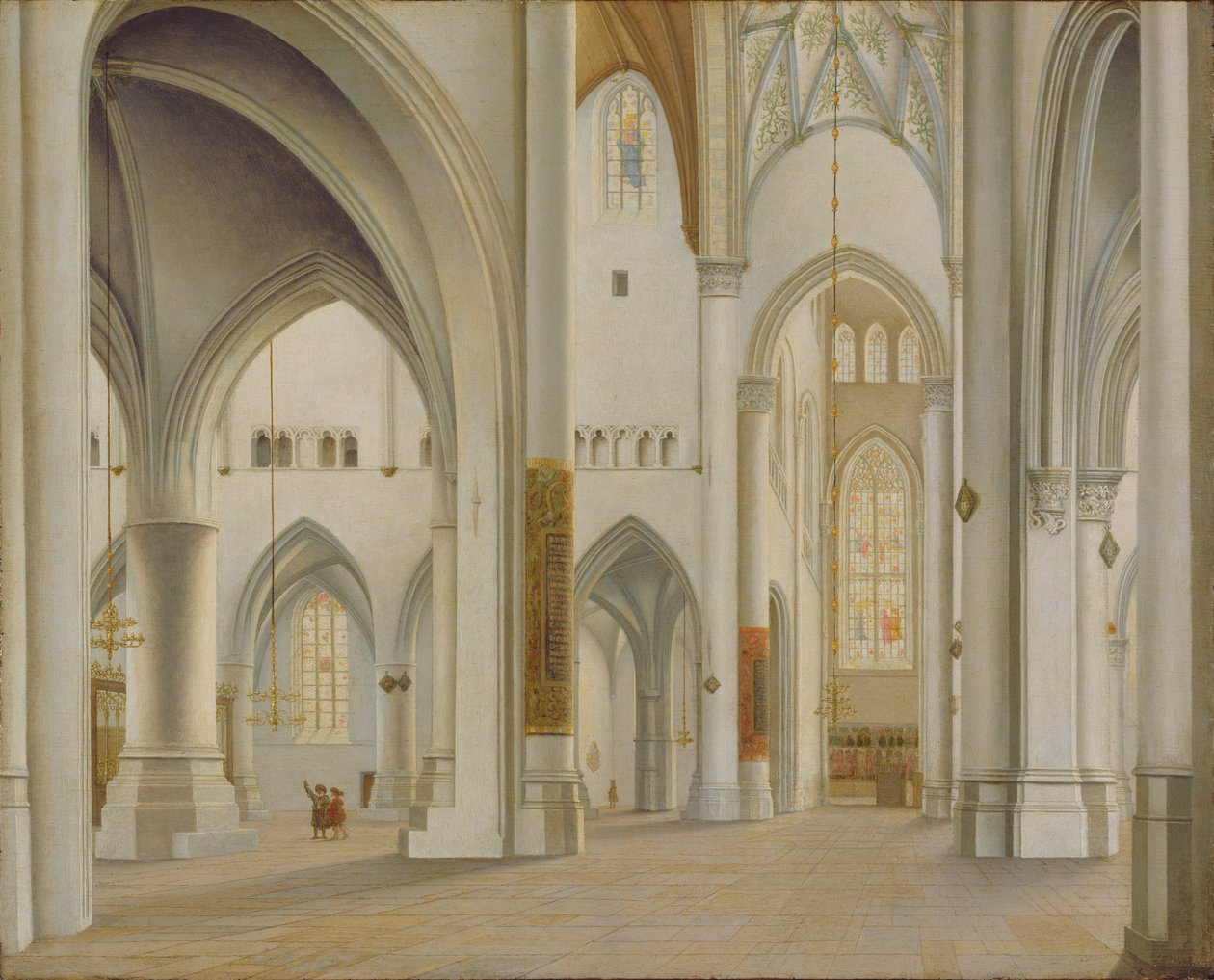 Det inre av Saint Bavo, Haarlem, 1628 av Pieter Janszoon Saenredam