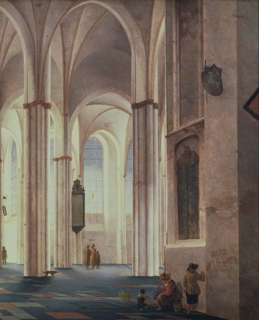 Det inre av Buurkerk i Utrecht, 1644 av Pieter Janszoon Saenredam