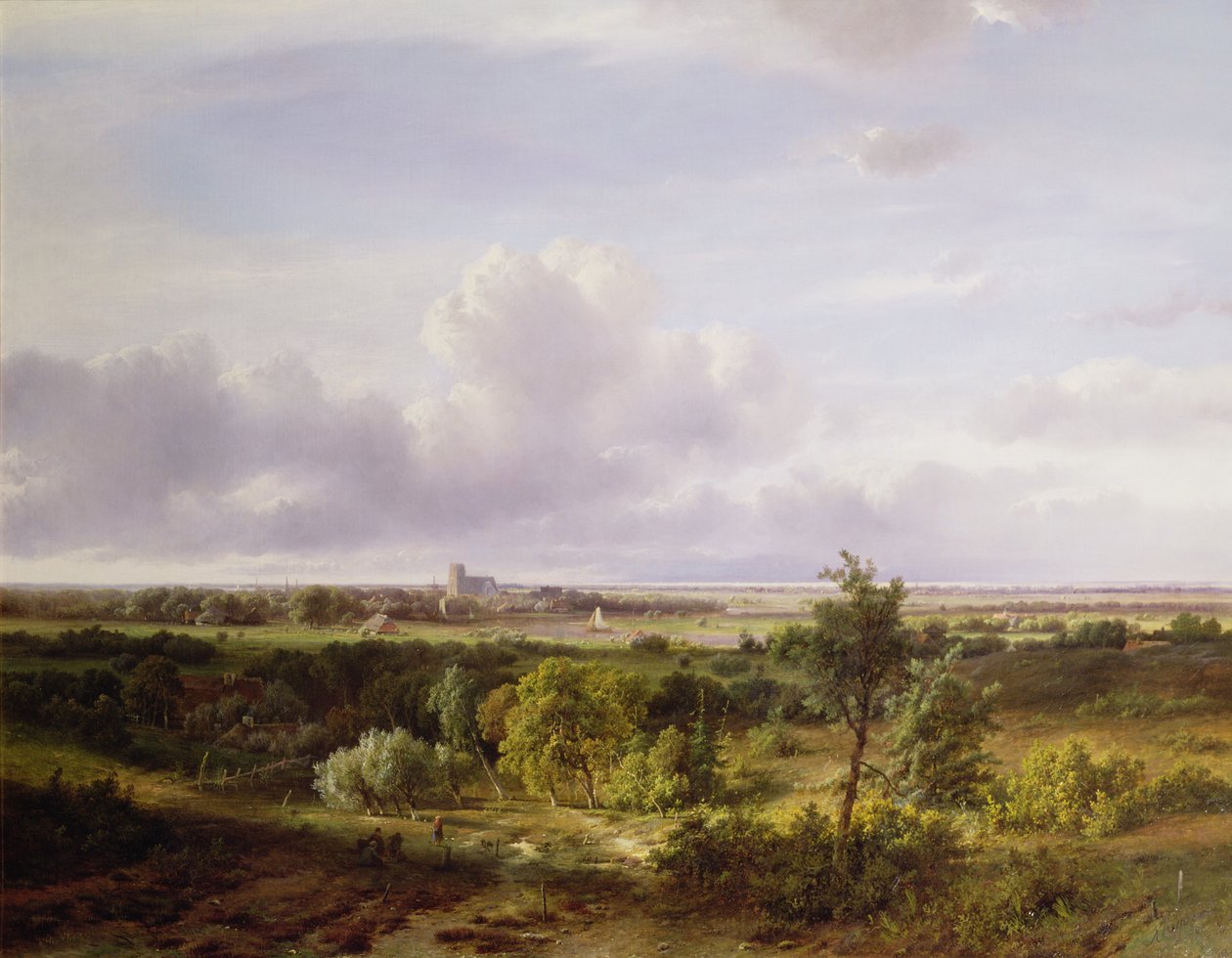 Holländskt landskap, 1800-talet av Pieter Lodewijk Francisco Kluyver