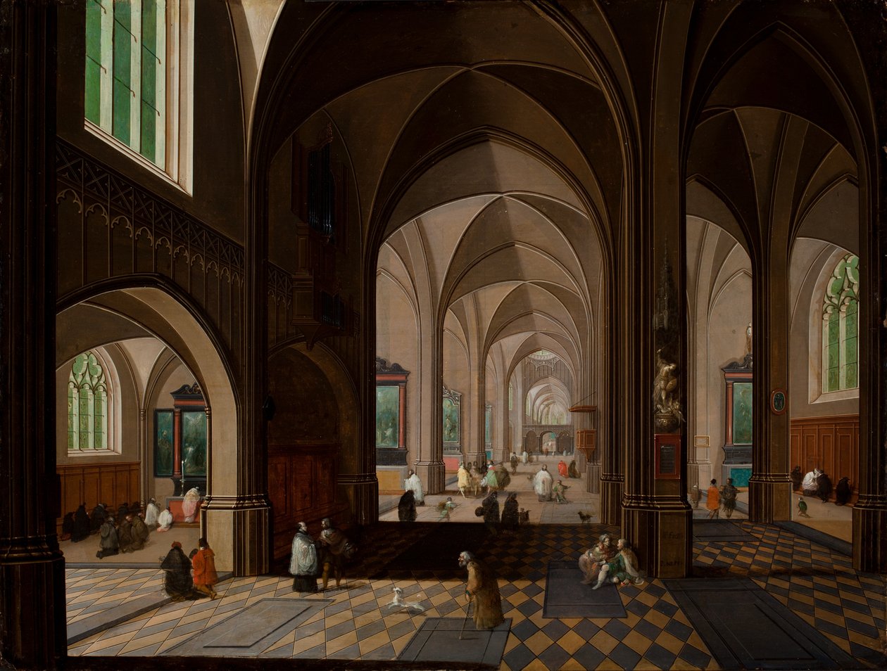 Kyrkans interiör av Pieter the Younger Neeffs