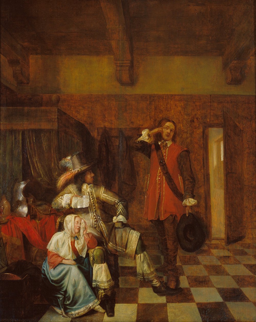 Bringer av dåliga nyheter av Pieter de Hooch