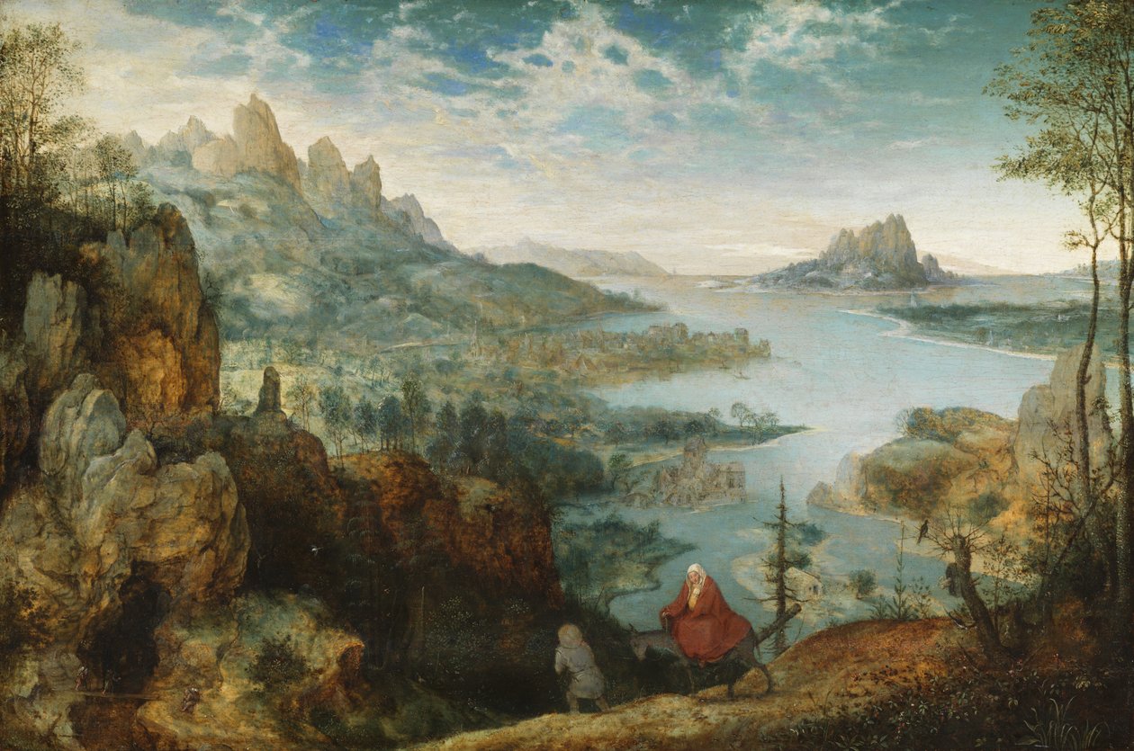 Landskap med flykten till Egypten, 1563 av Pieter Bruegel the Elder